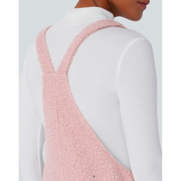 Women's Pink Fleece Jumpsuit - Picture 8 of 11